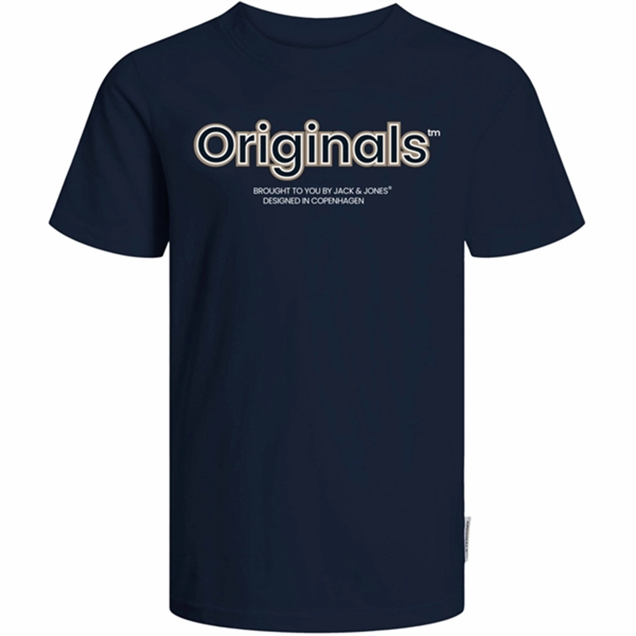 Soft Feel Jack & Jones Junior Navy Blazer/Yellow Lakewood Branding T-Shirt