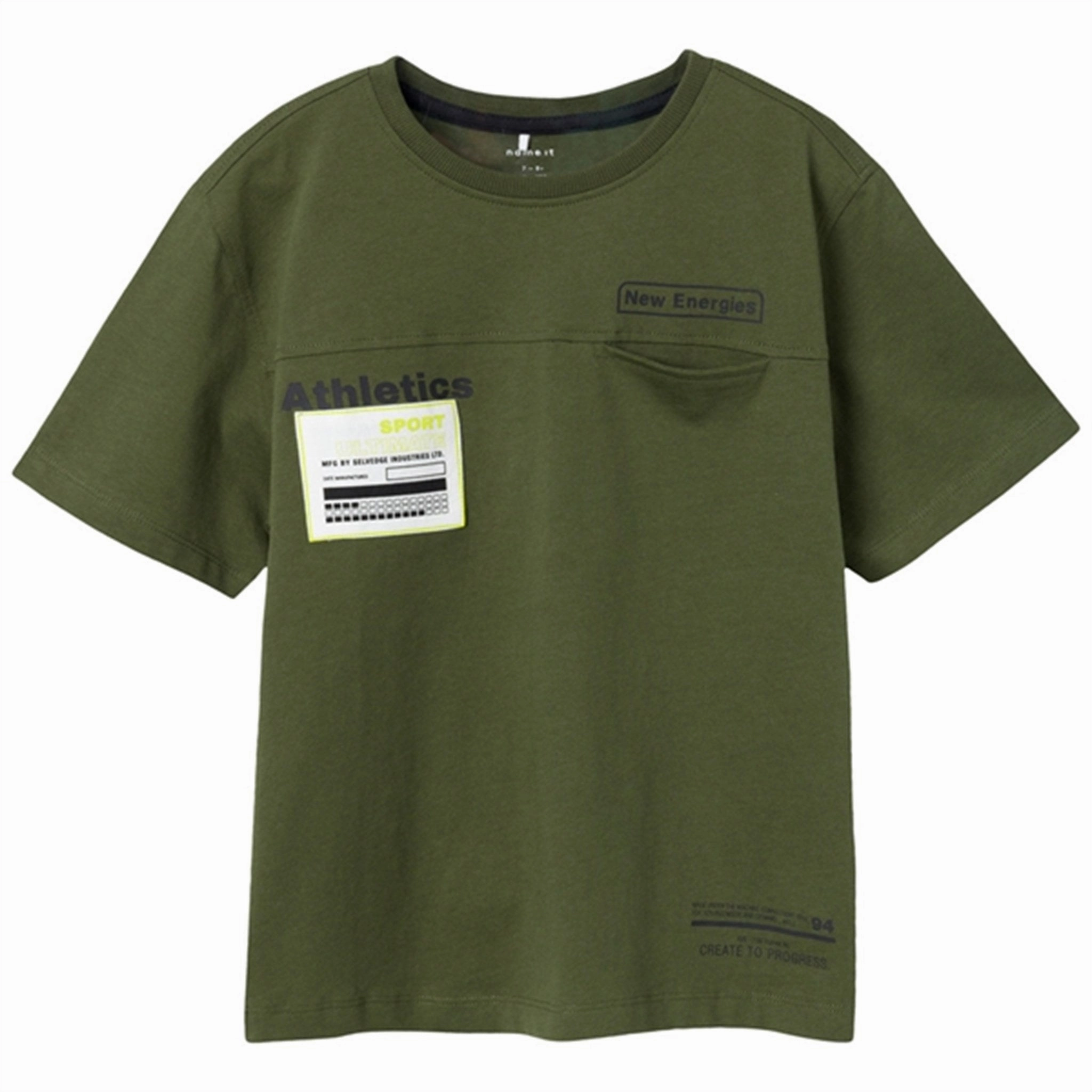 Active Look Name it Rifle Green Koman Loose T-Shirt