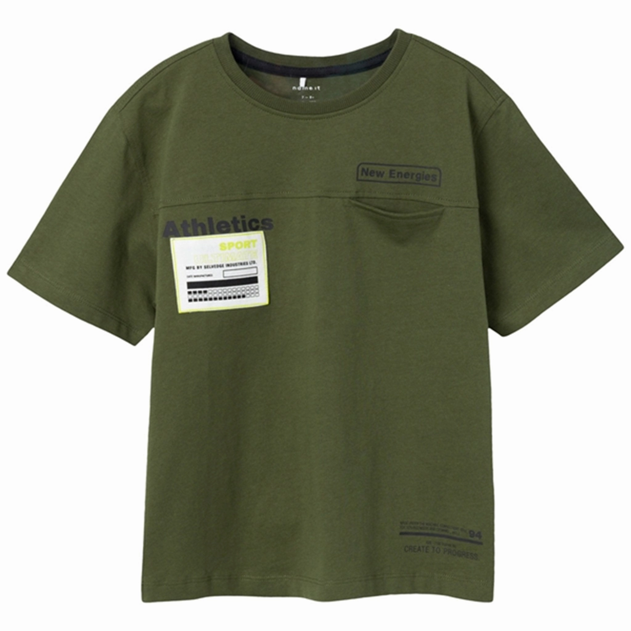 Name it Rifle Green Koman Loose T-Shirt Weekend Fashion Breathable knit