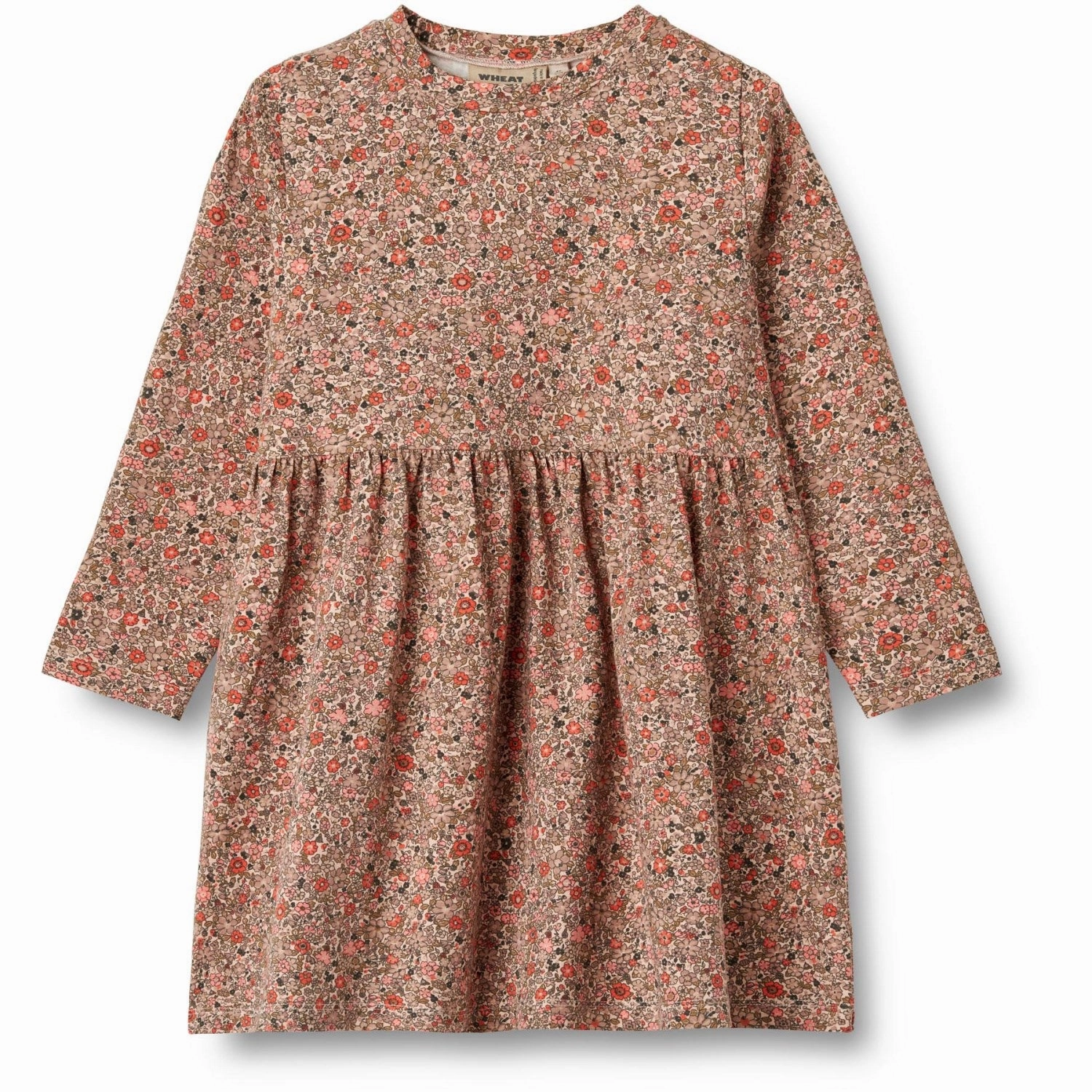 Simple Profile Everyday Use Wheat Rose Flower Meadow Jersey Dress Sessa