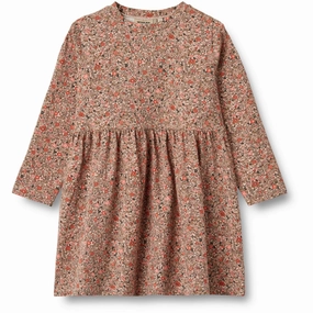 Simple Profile Everyday Use Wheat Rose Flower Meadow Jersey Dress Sessa