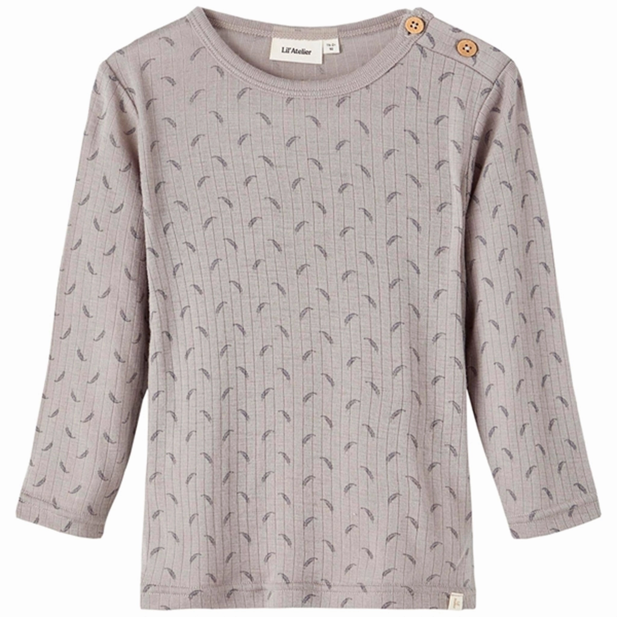 Smooth Cotton Blend Lil'Atelier Wet Weather Fargo Slim Wool Blouse