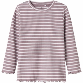 Name It Elderberry Bright White Vemma Slim Blouse Breathable back panel