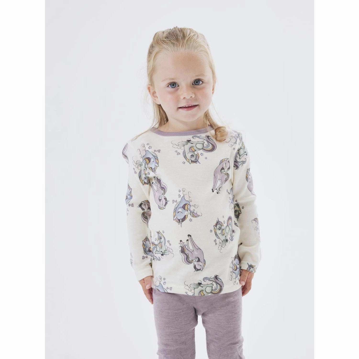 Name It Snow White AOP Willitus Wool Blouse Noos Stretchy Cloth Dressy look