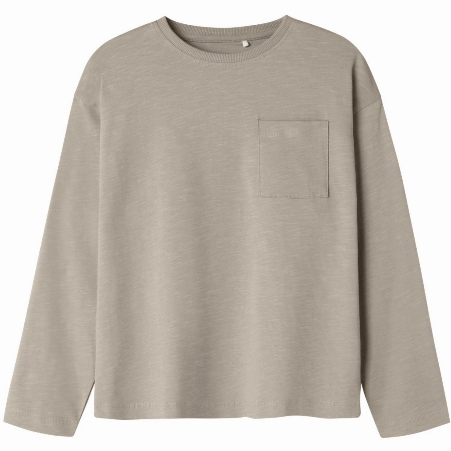 Name It Island Fossil Nkmvebbe Ls Rlx Top Wrinkle Resistant Finish Minimalist Design