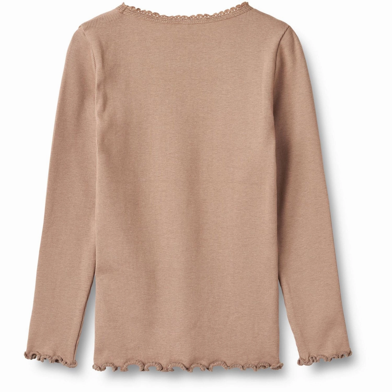 Wheat Nougat Rose Rib Blouse Reese Warm Layers Layering Piece