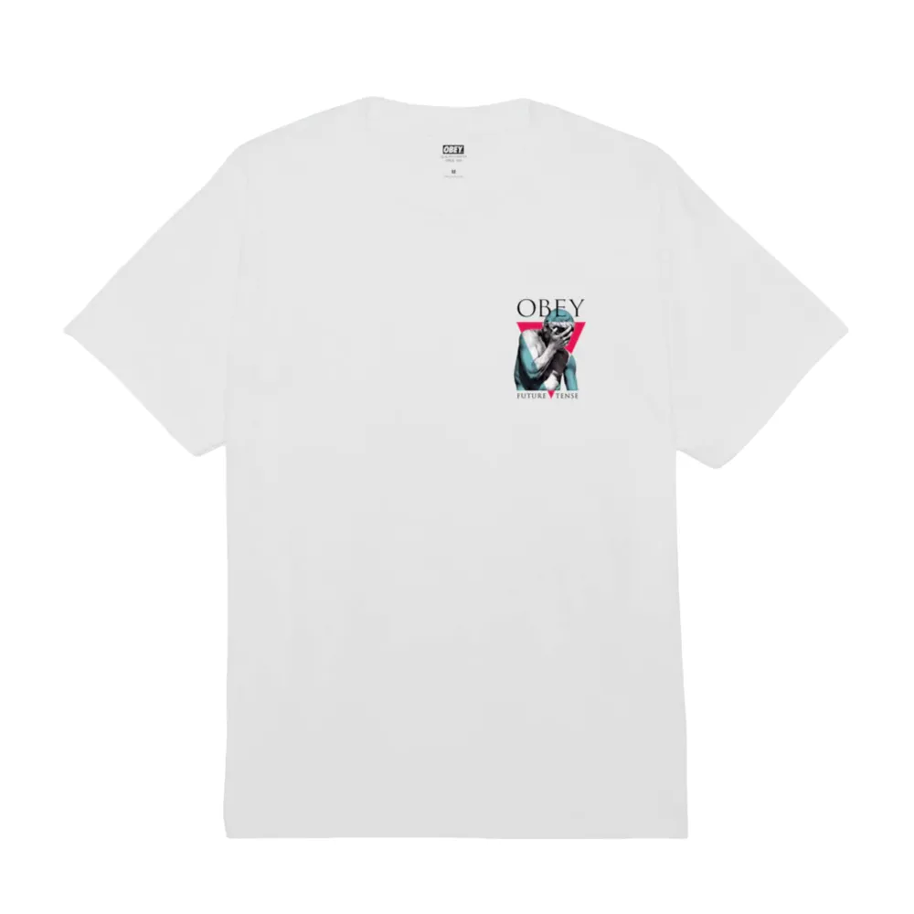 Sporty Comfort Obey maglietta manica corta da uomo Future Tense 165263778 bianco