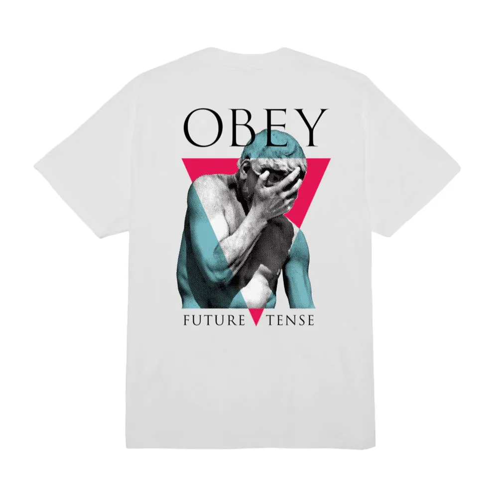 All-Season Comfort Obey maglietta manica corta da uomo Future Tense 165263778 bianco