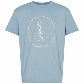 Sofie Schnoor Light Blue T-shirt Breezy Design Quick Comfort