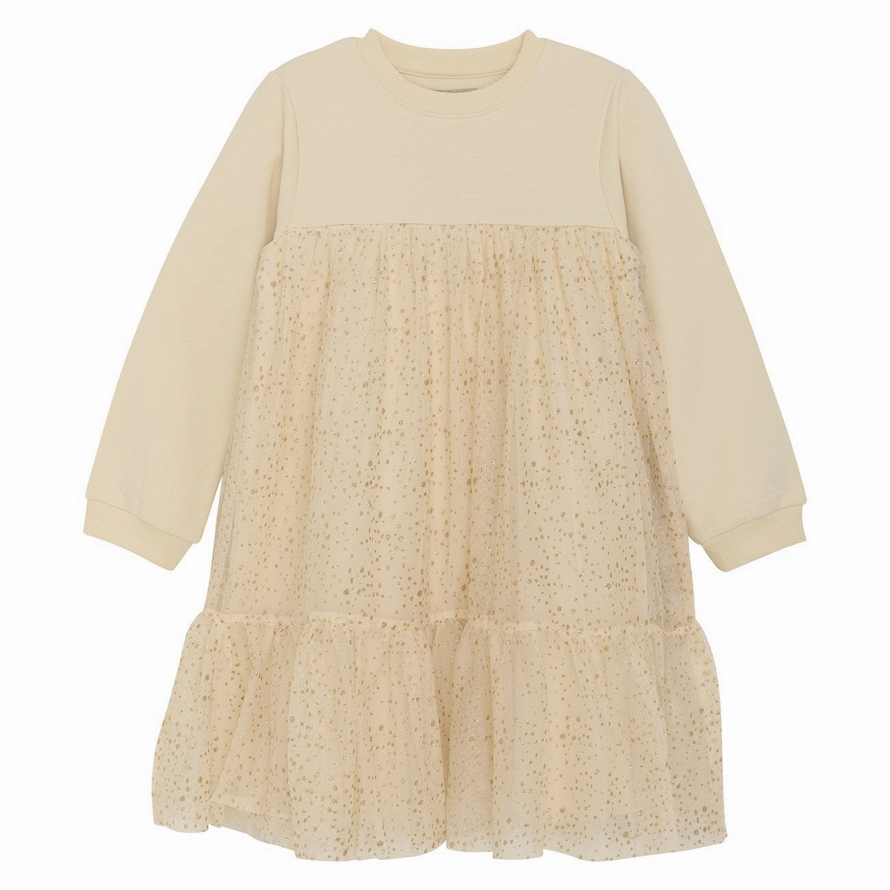 Huttelihut Wood Ash Dress Gold Tulle Lightweight-Comfort