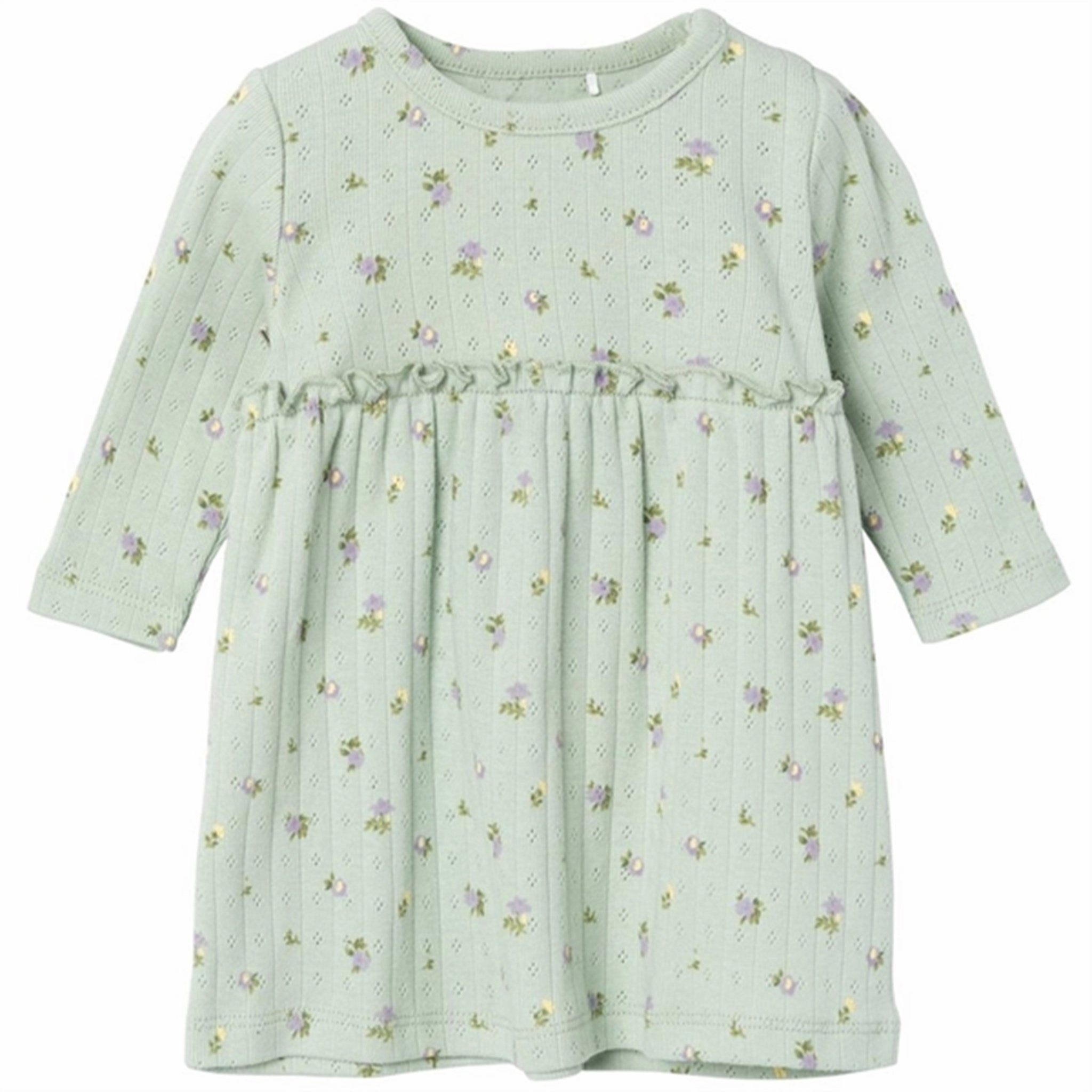 Name it Silt Green Danina Dress Celebration Wear Crisp Look