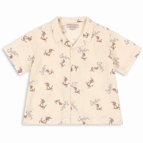 Konges Sl?jd Rock My Boat Elliot Ss Shirt Gots Snag Resistant Fabric