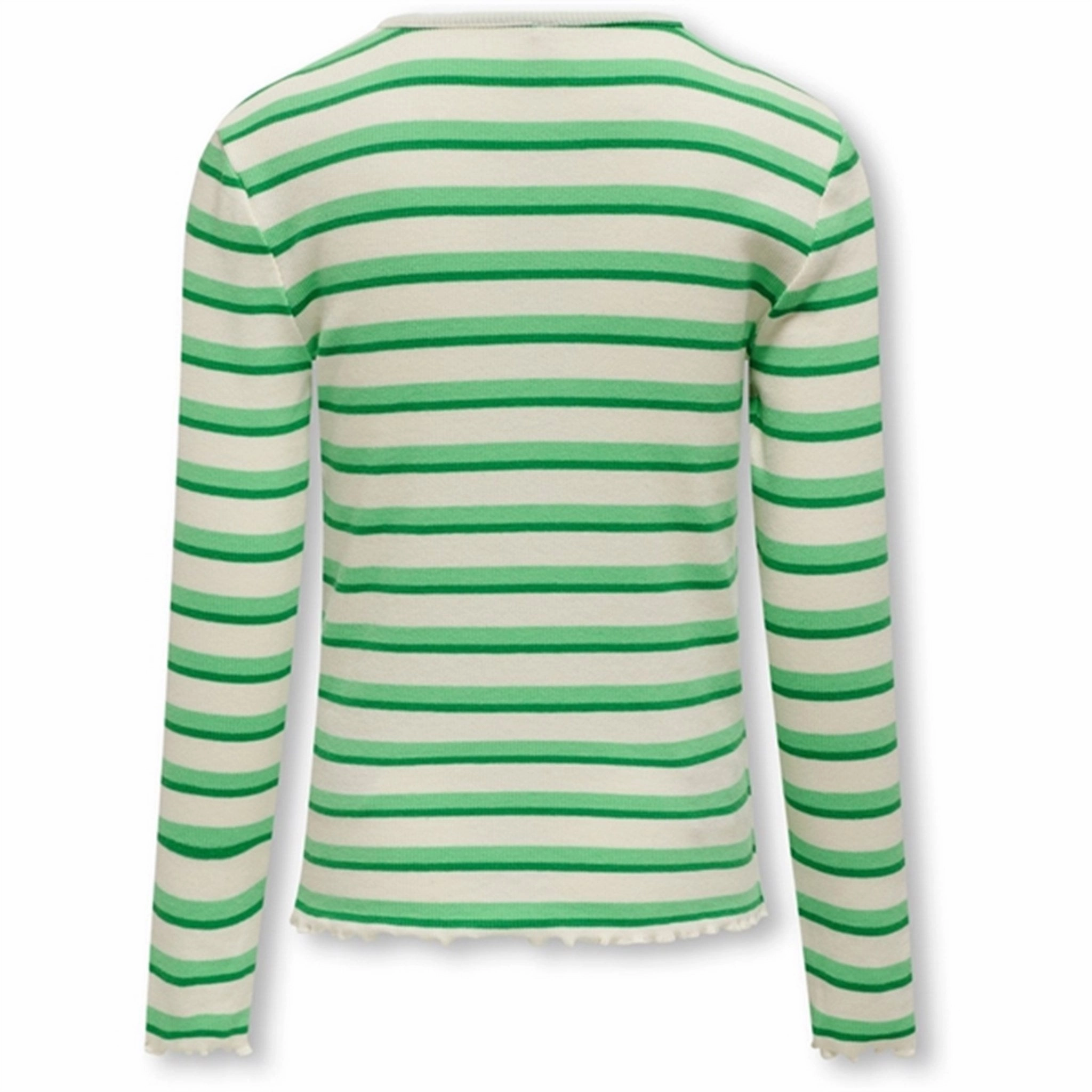Kids ONLY Cloud Dancer Green Bee Stripes Evig Rib Blouse Sleepwear