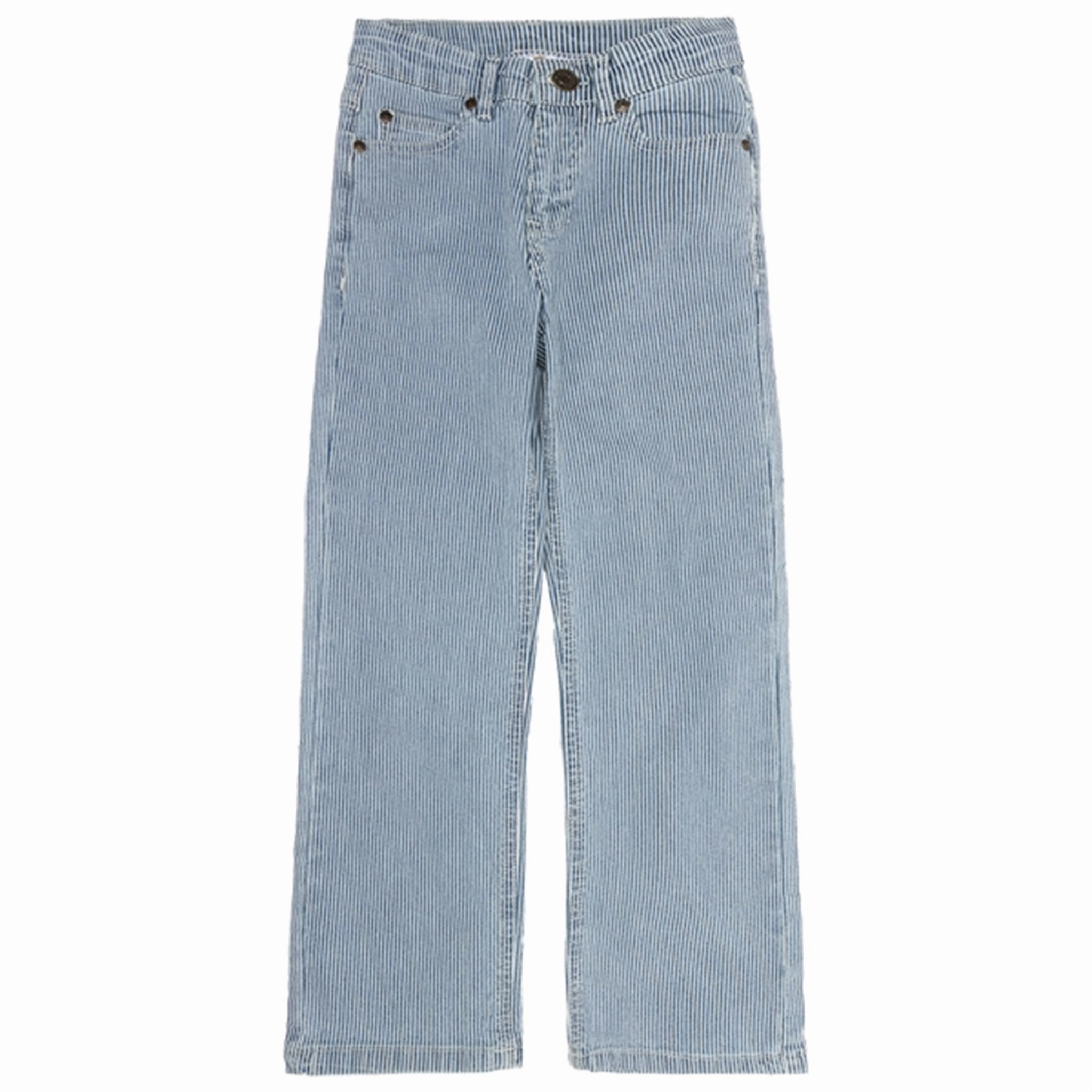 Weekend Style Modern The New Navy Blazer Stripe Wide Jeans