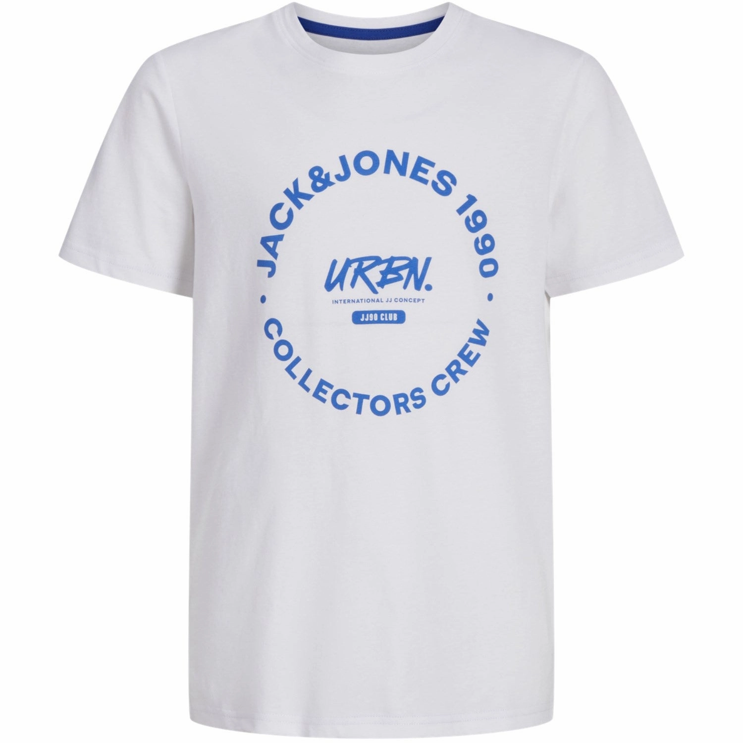 Modern Layering Feminine Fit Jack & Jones Junior White Simon T-Shirt Crew Neck