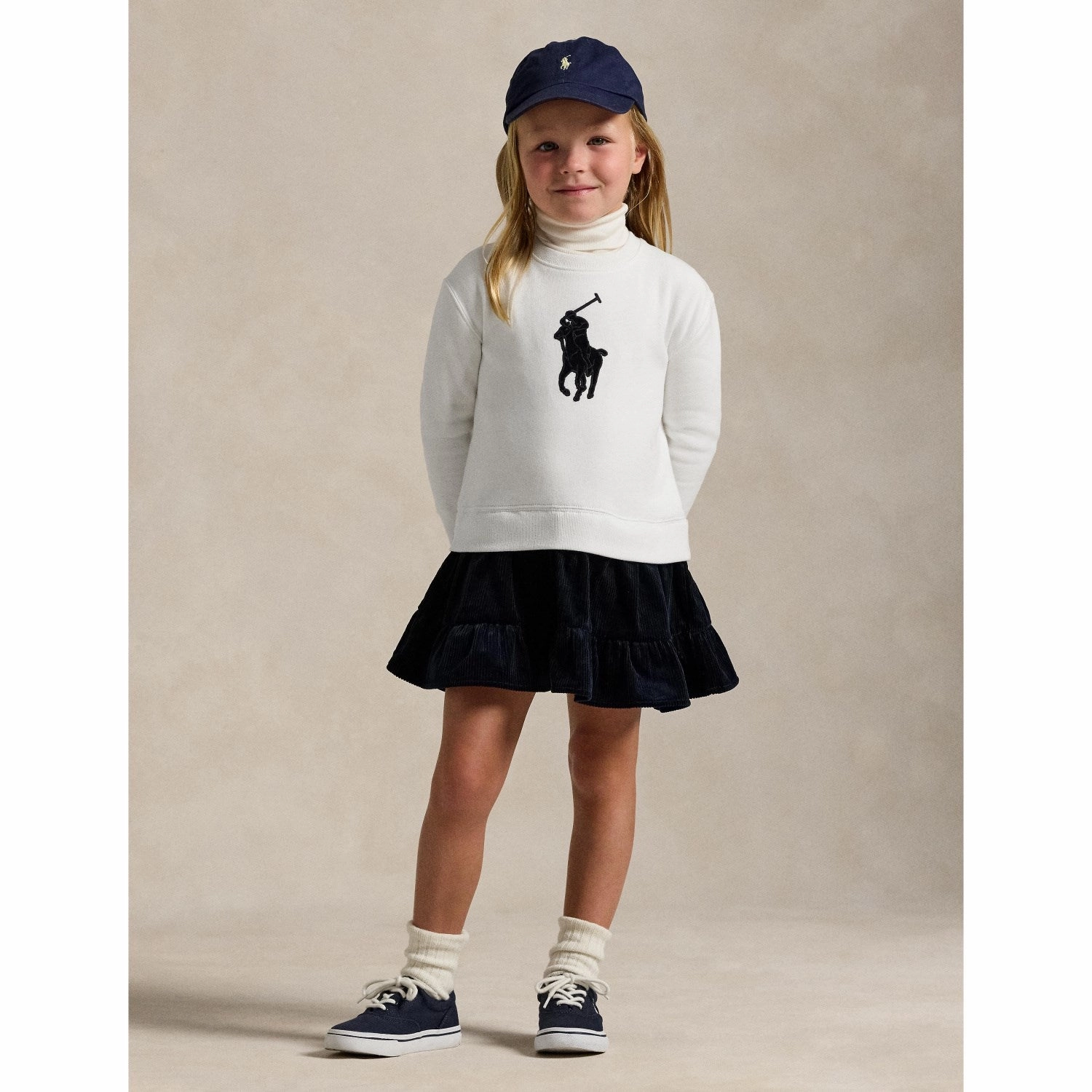 Polo Ralph Lauren Deckwash white w. Navy Day Dress Family Vibe
