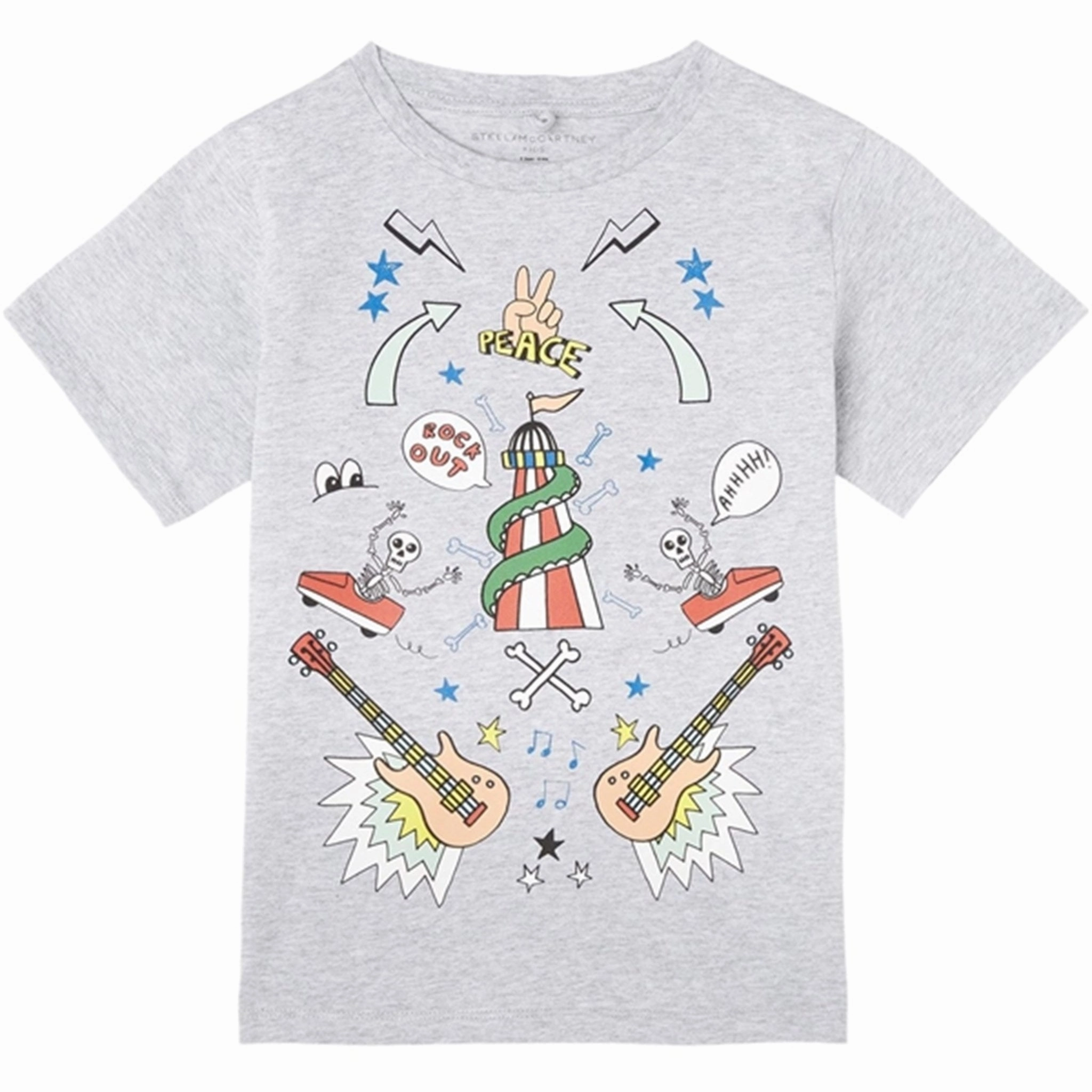 Stella McCartney Grey T-Shirt Durable Color Retention