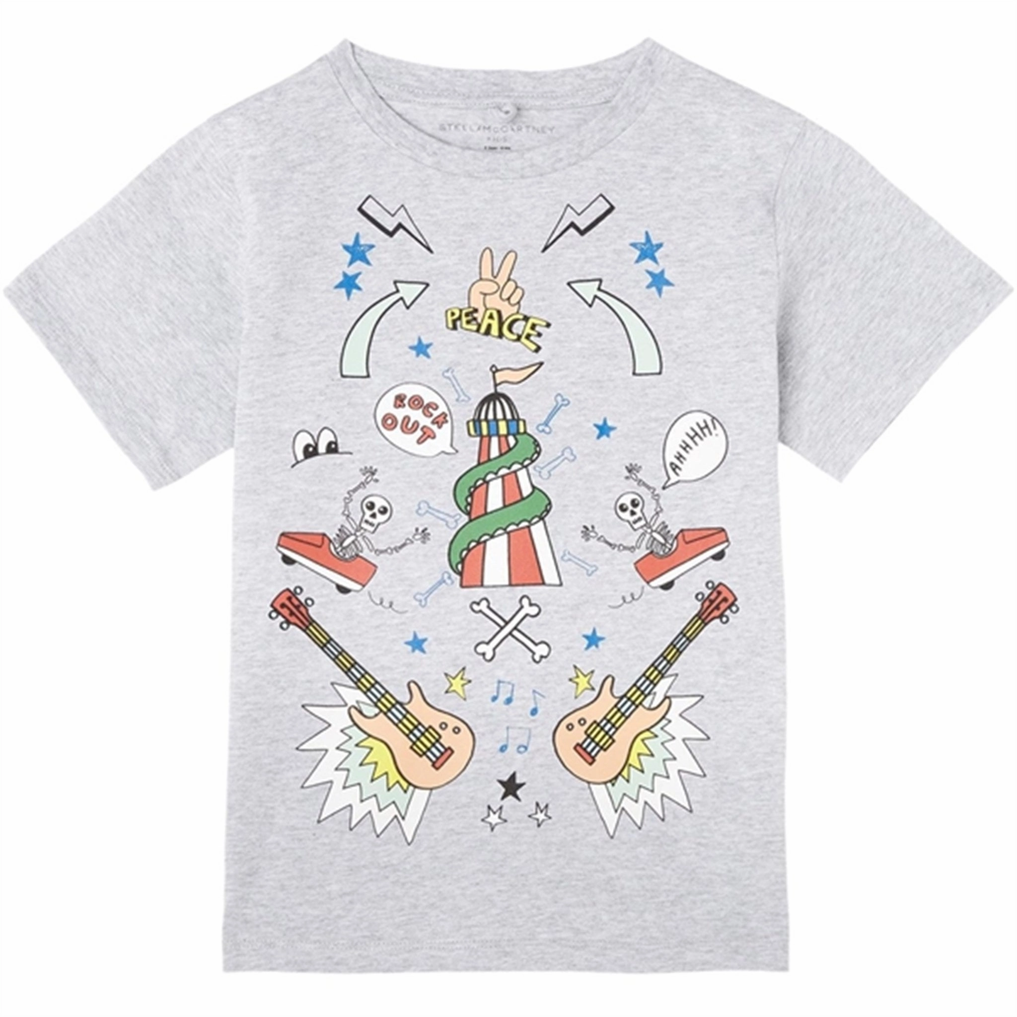 Stella McCartney Grey T-Shirt Breathable Design Anti Odor Technology