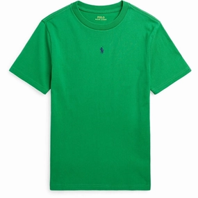 Polo Ralph Lauren Boys T-Shirt Preppy Green Silk combination