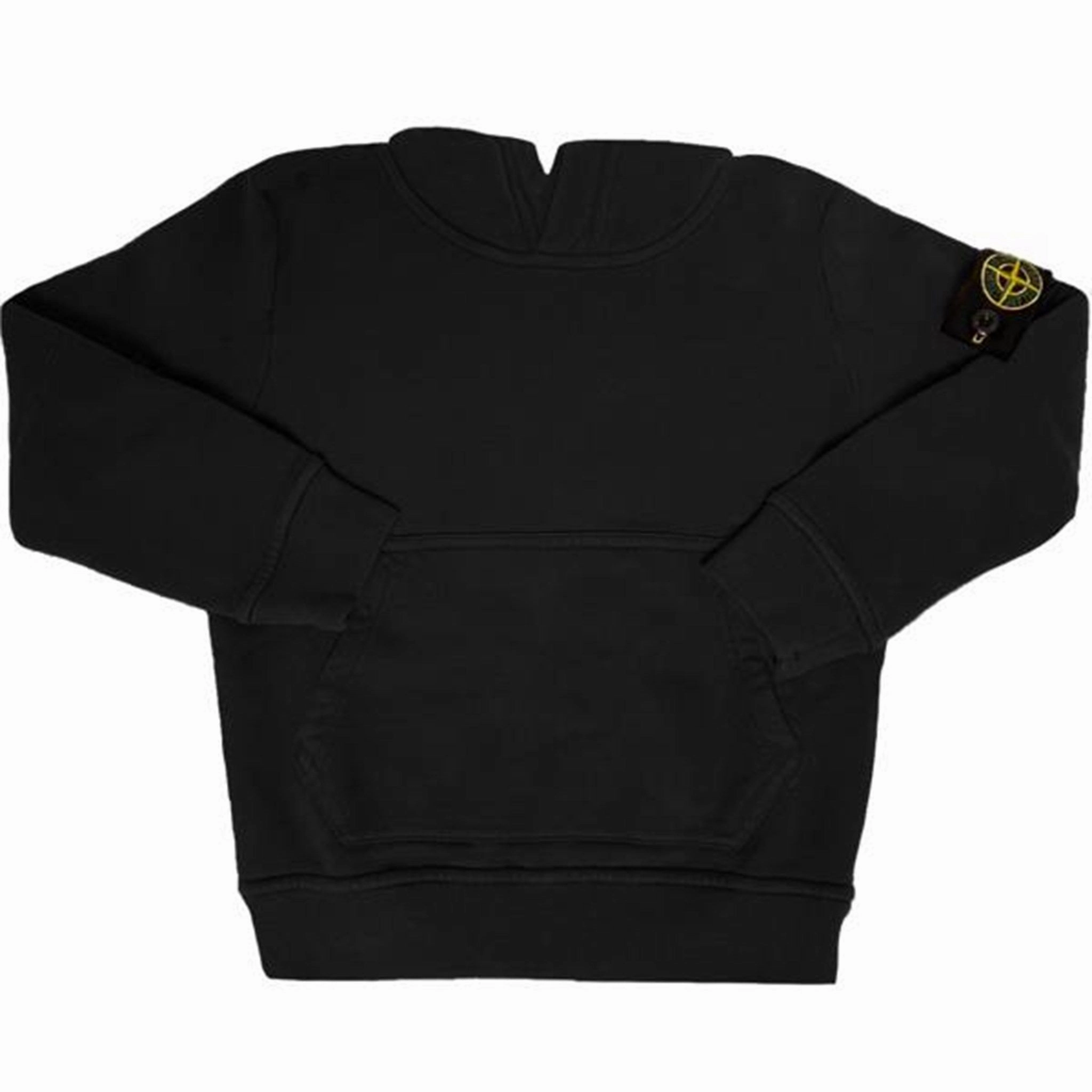 Warm Fabric Stone Island Hoodie Black
