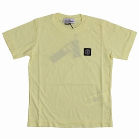 Recycled Polyester Blend Versatile Apparel Stone Island Junior T-shirt Lemon