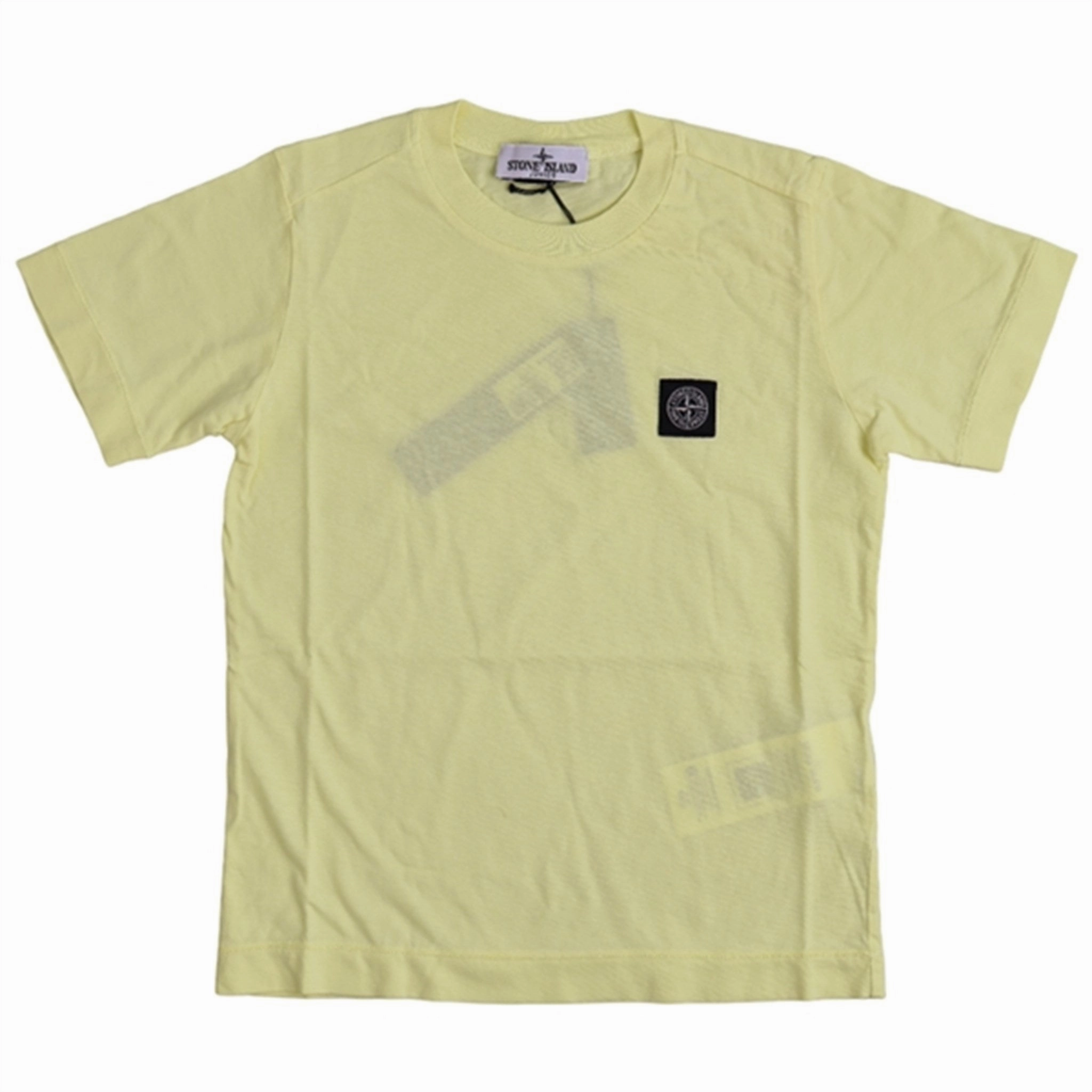Temperature Regulating Fabric Short Sleeve Stone Island Junior T-shirt Lemon
