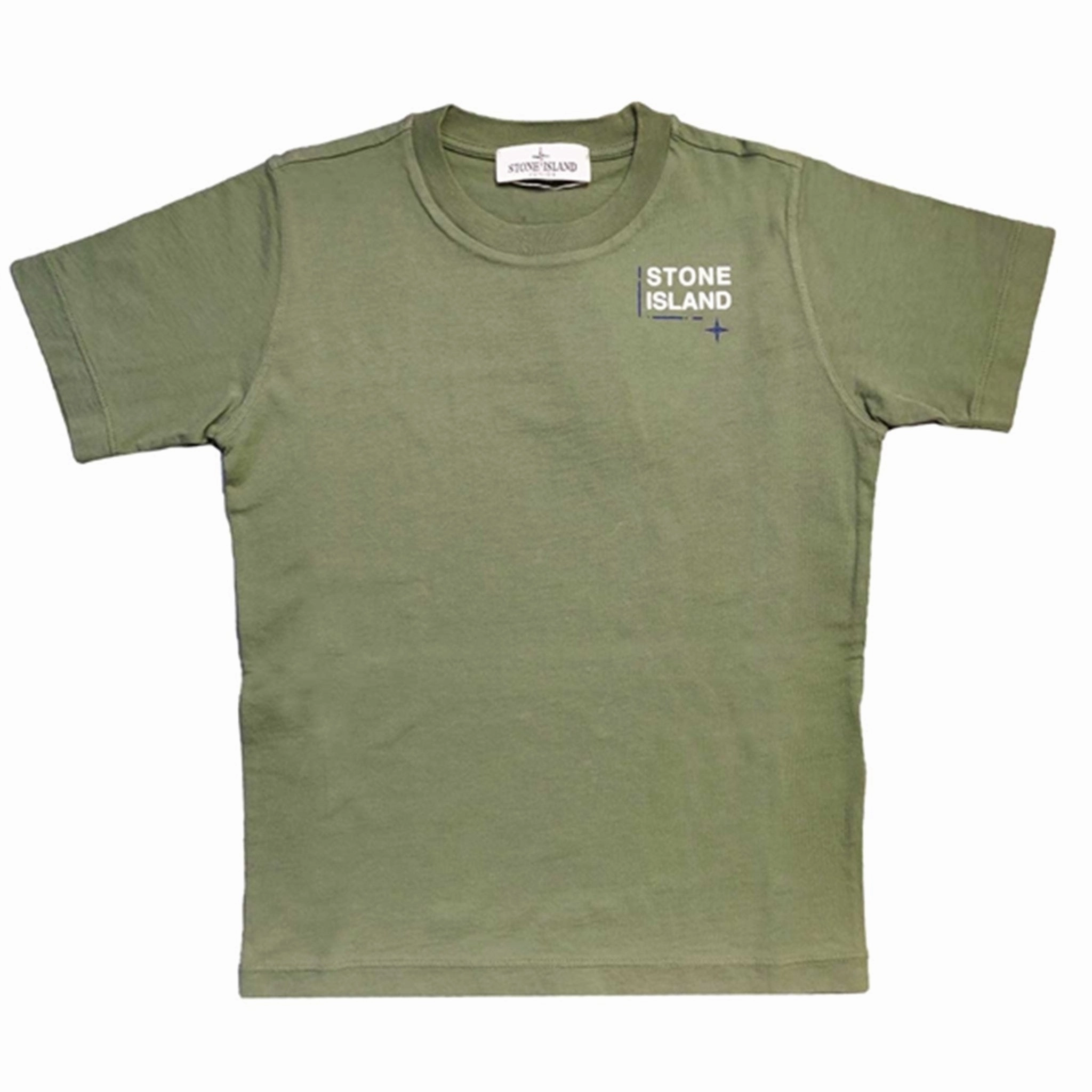 Minimalist purity Recycled Polyester Blend Stone Island Junior T-shirt Print Dusty Green