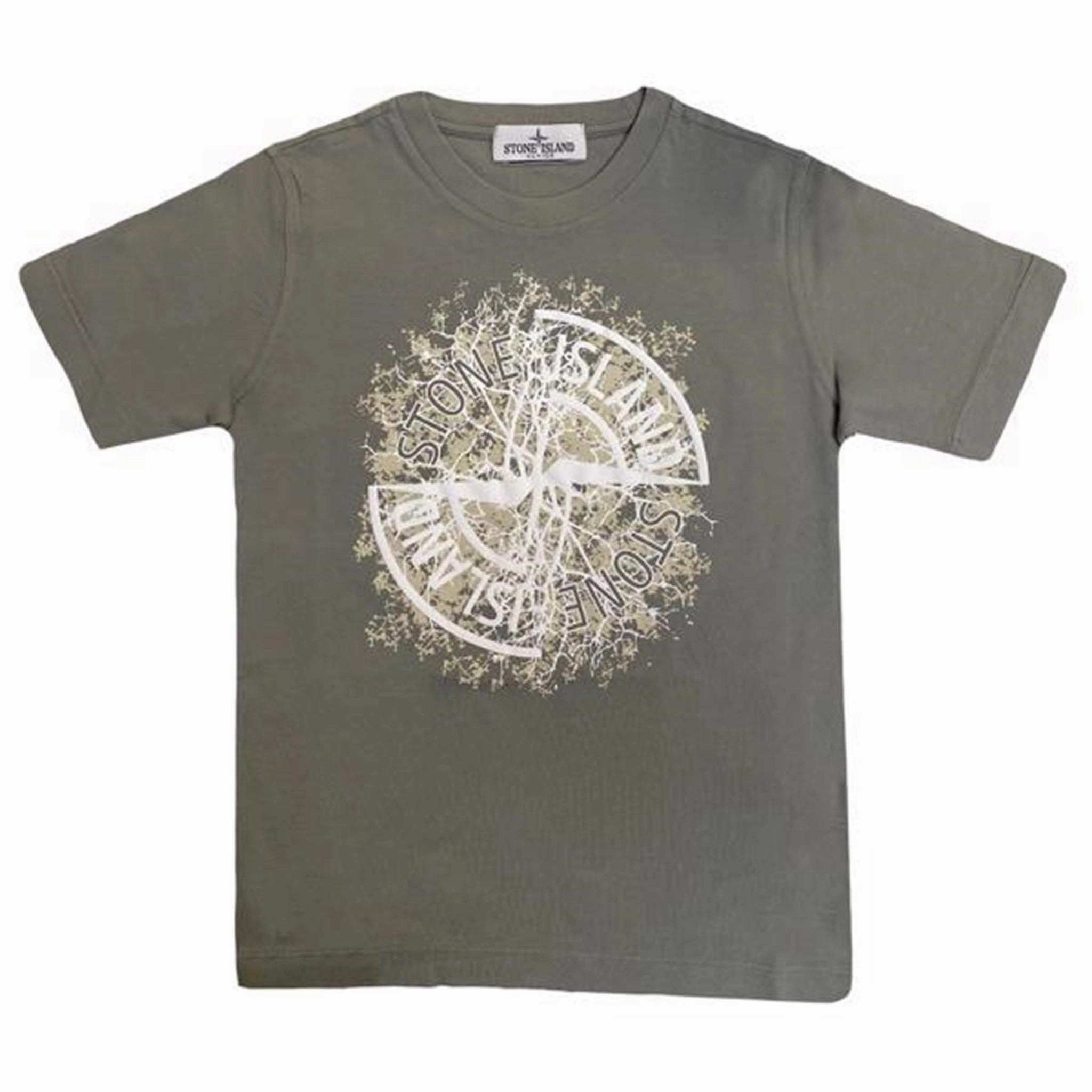 Stone Island Junior T-shirt Print Dusty Green Light Comfort