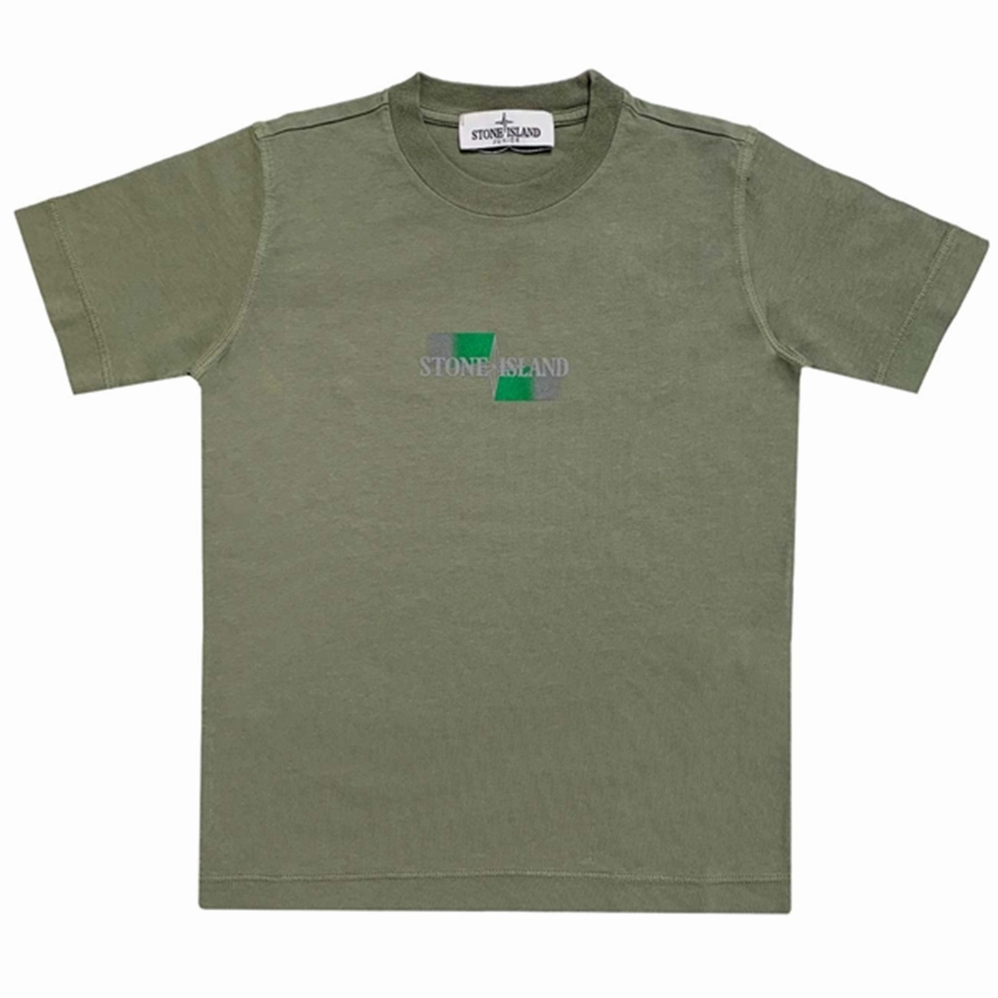 Stone Island Junior T-shirt Print Olive Green All Season Wear Comfy Design