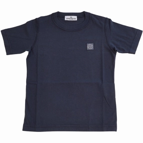 Pocket Reinforcement Stone Island Navy Blue Ss T-Shirt