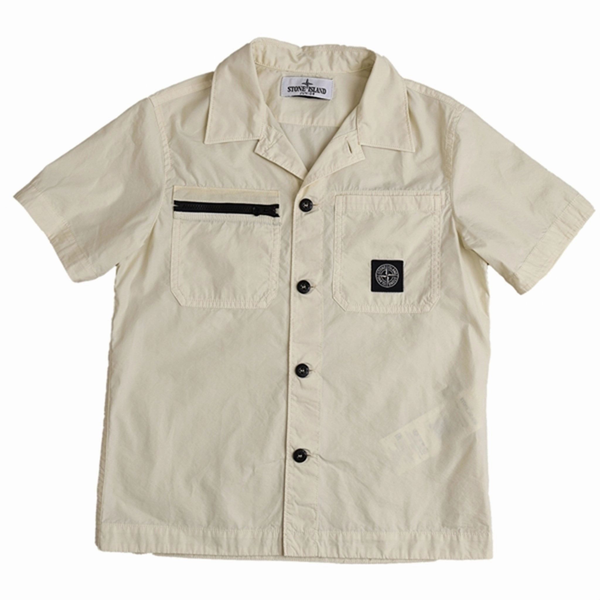 Lightweight Material Layering Piece Stone Island Overshirt Natural Beige