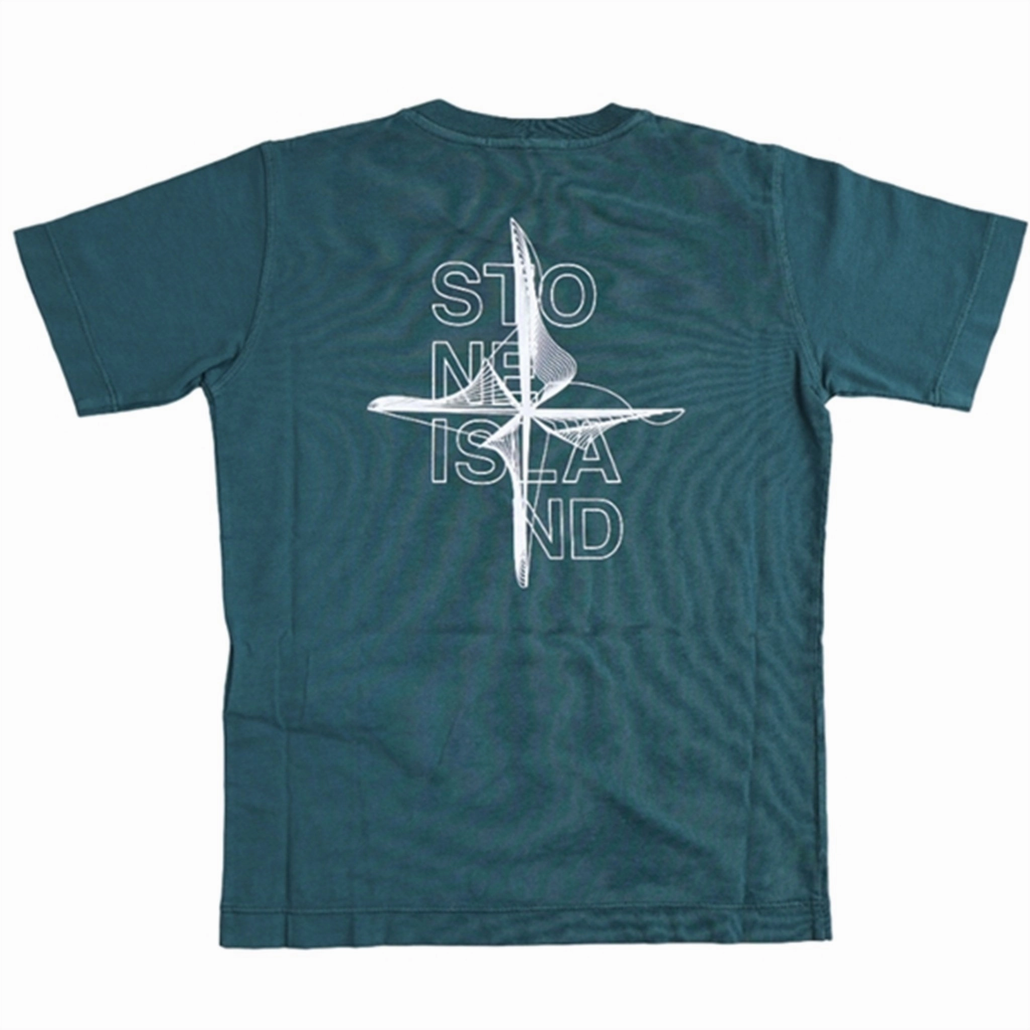 Stone Island T-shirt Bottle Green NoSideSeams Perfect for Travel