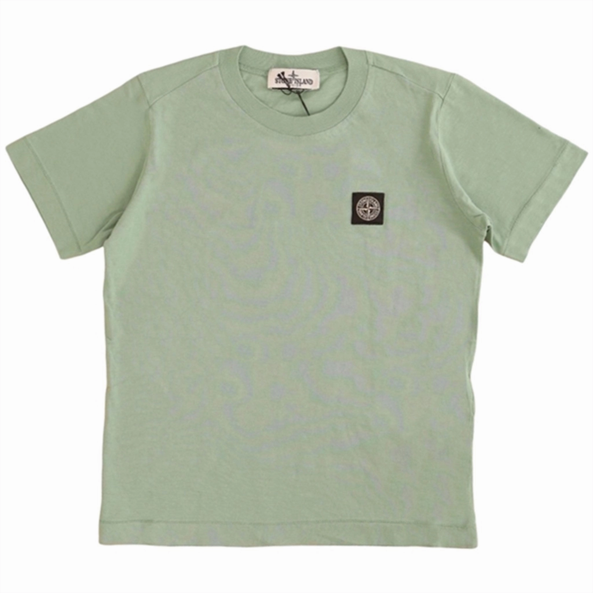 Stone Island T-Shirt Sage Green Circular Knit Construction Functional Comfort