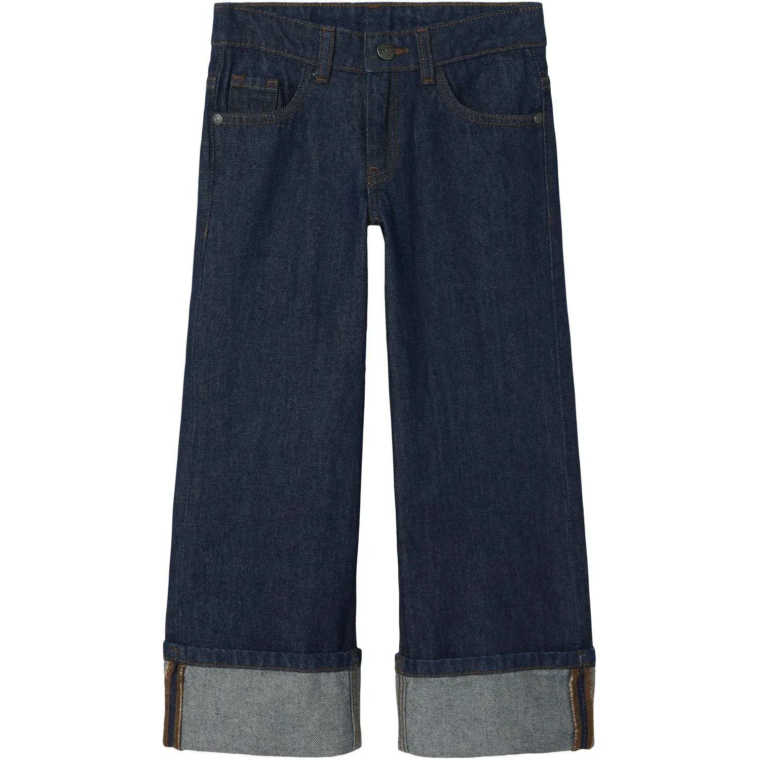 Name It Dark Blue Denim Unwashed Nkfrose Wide Jeans 4795-Ac J City Walk Smart Casual