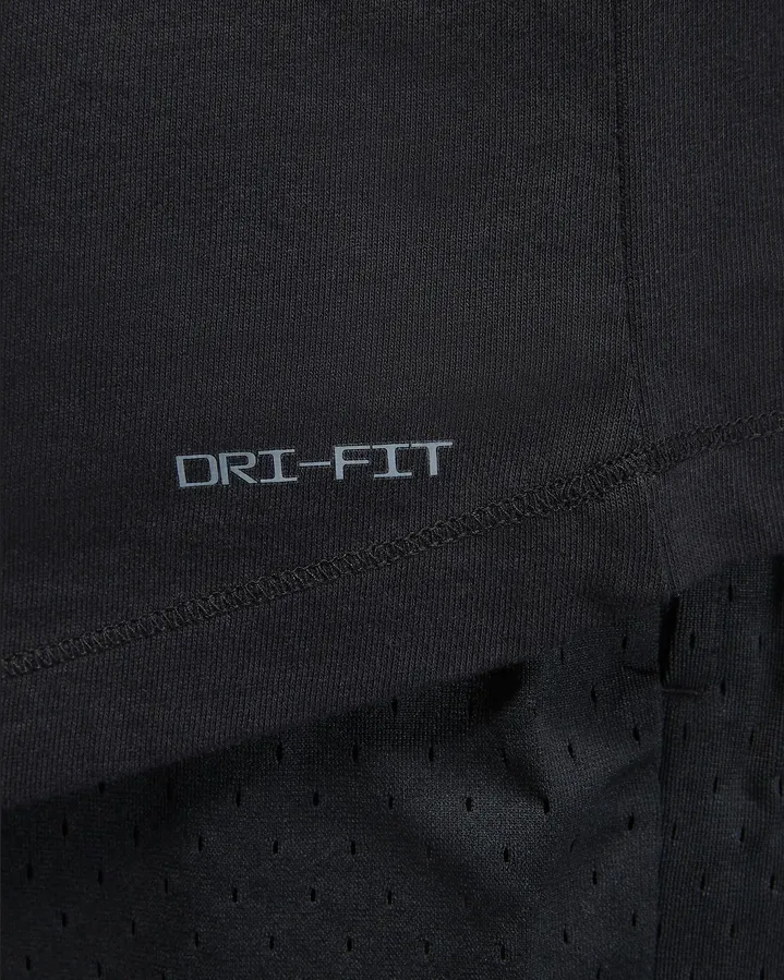 Soft Comfort Wear Breathable knit Jordan t-shirt manica corta con cappuccio Sport FB7427-010 nero