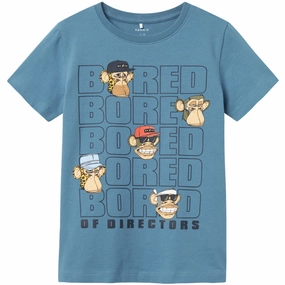 Seasonal Trend Layered Wear Name It Provincial Blue Attis Bored Of Directors T-Shirt