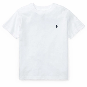 Chic Wear Polo Ralph Lauren Boy Short Sleeved T-shirt White