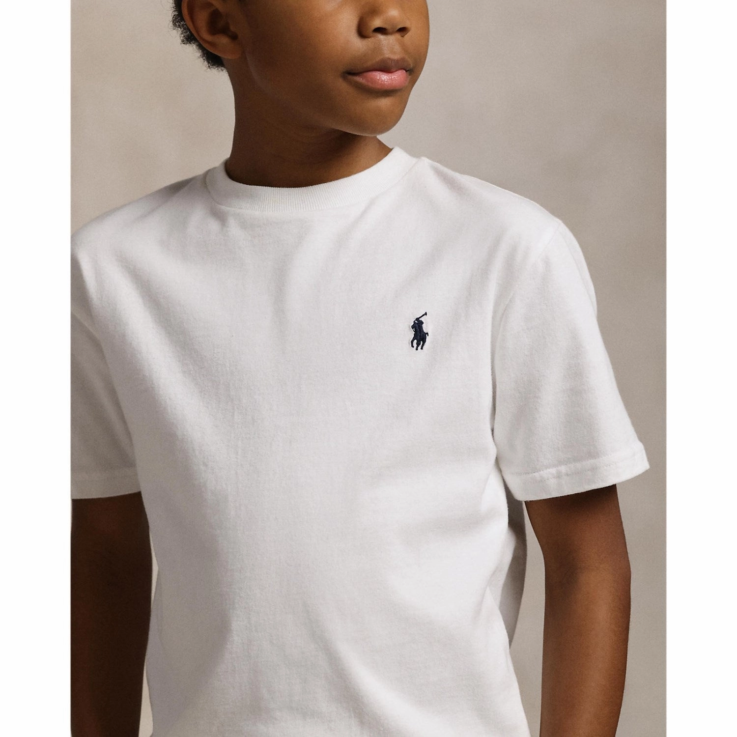 Smart Layer Polo Ralph Lauren Boy Short Sleeved T-shirt White