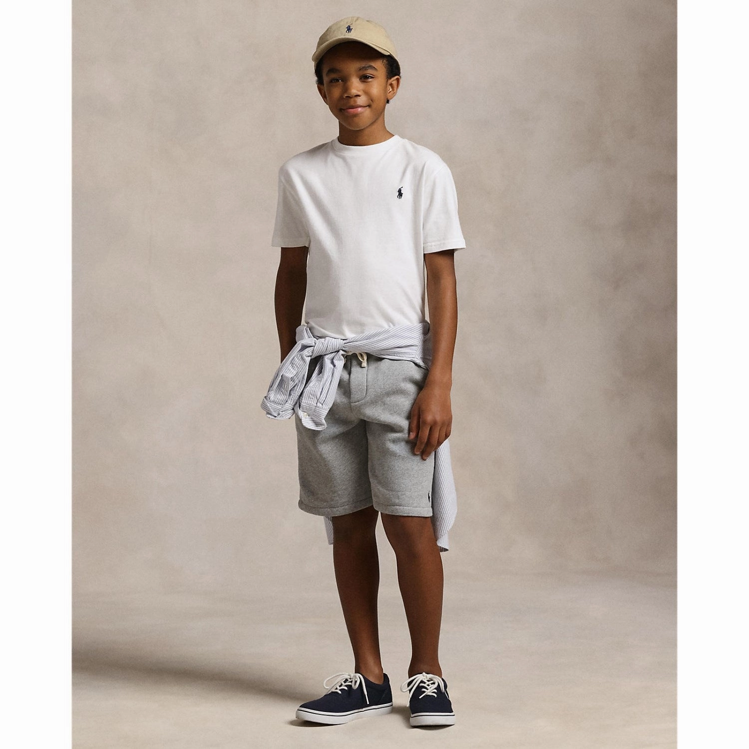 Basic Layer Polo Ralph Lauren Boy Short Sleeved T-shirt White