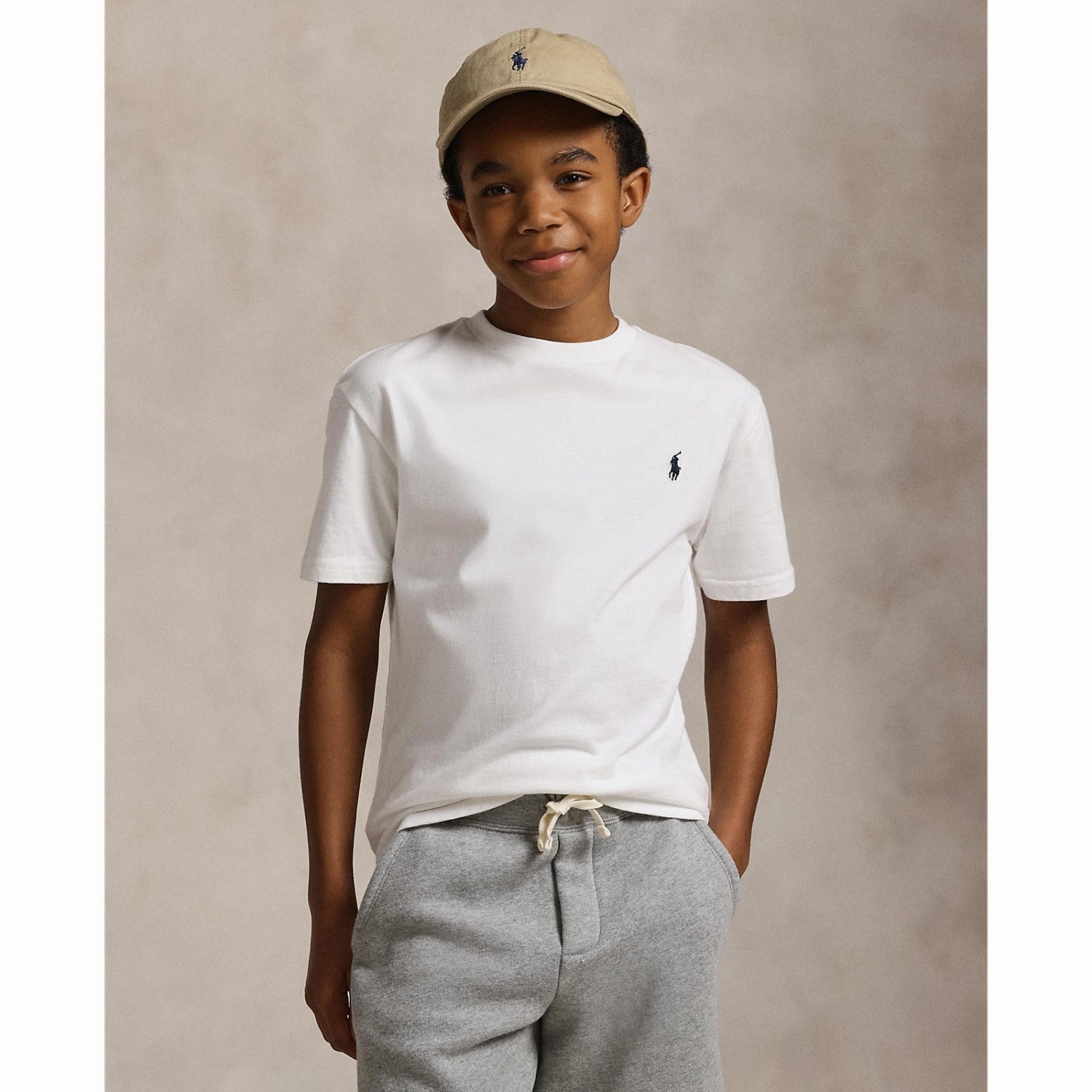Polo Ralph Lauren Boy Short Sleeved T-shirt White Trendy Wear Holiday Style Trend