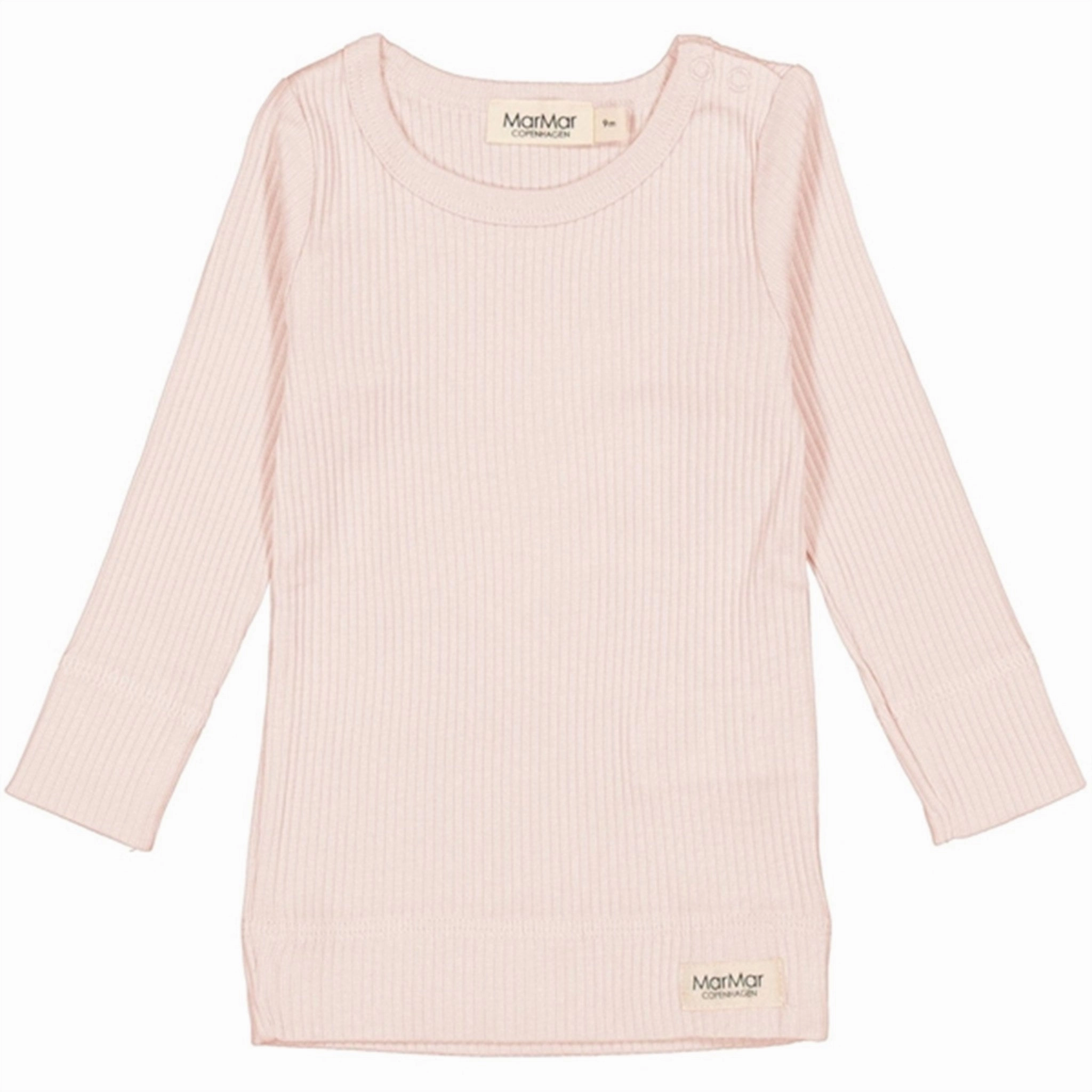 Adjustable Cuffs Gradient effect MarMar Modal Barely Rose Plain Blouse