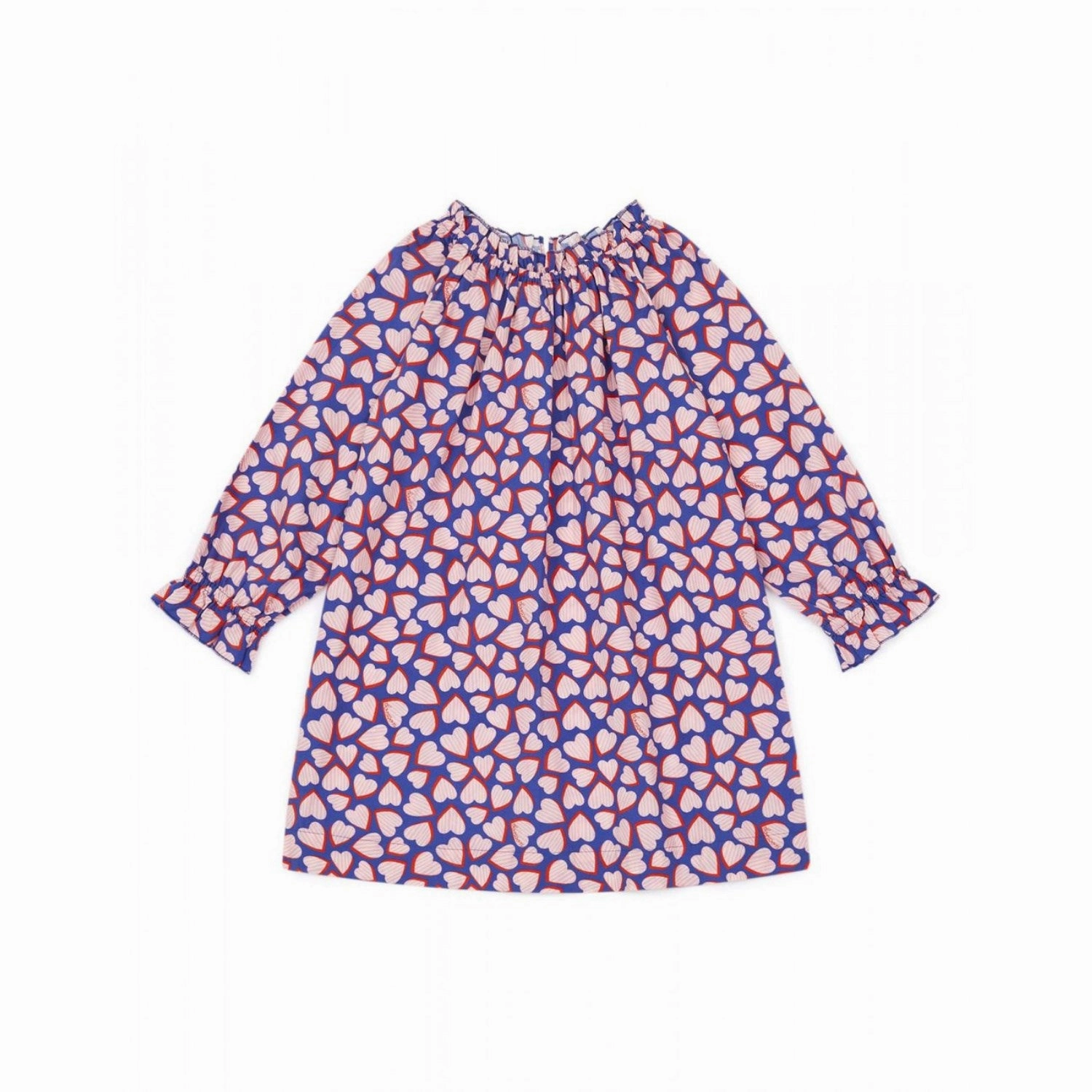 BONTON Imp Coeur Bleu Dahlia Dress Daily Wear Classic Vibe