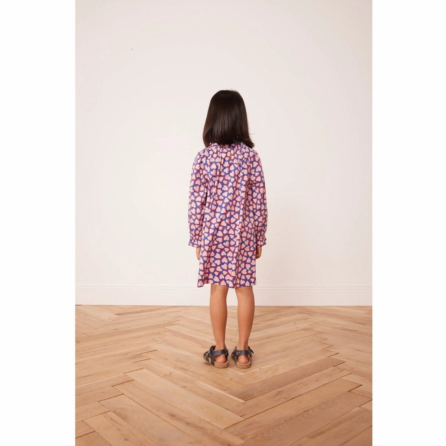 Soft Gradient BONTON Imp Coeur Bleu Dahlia Dress