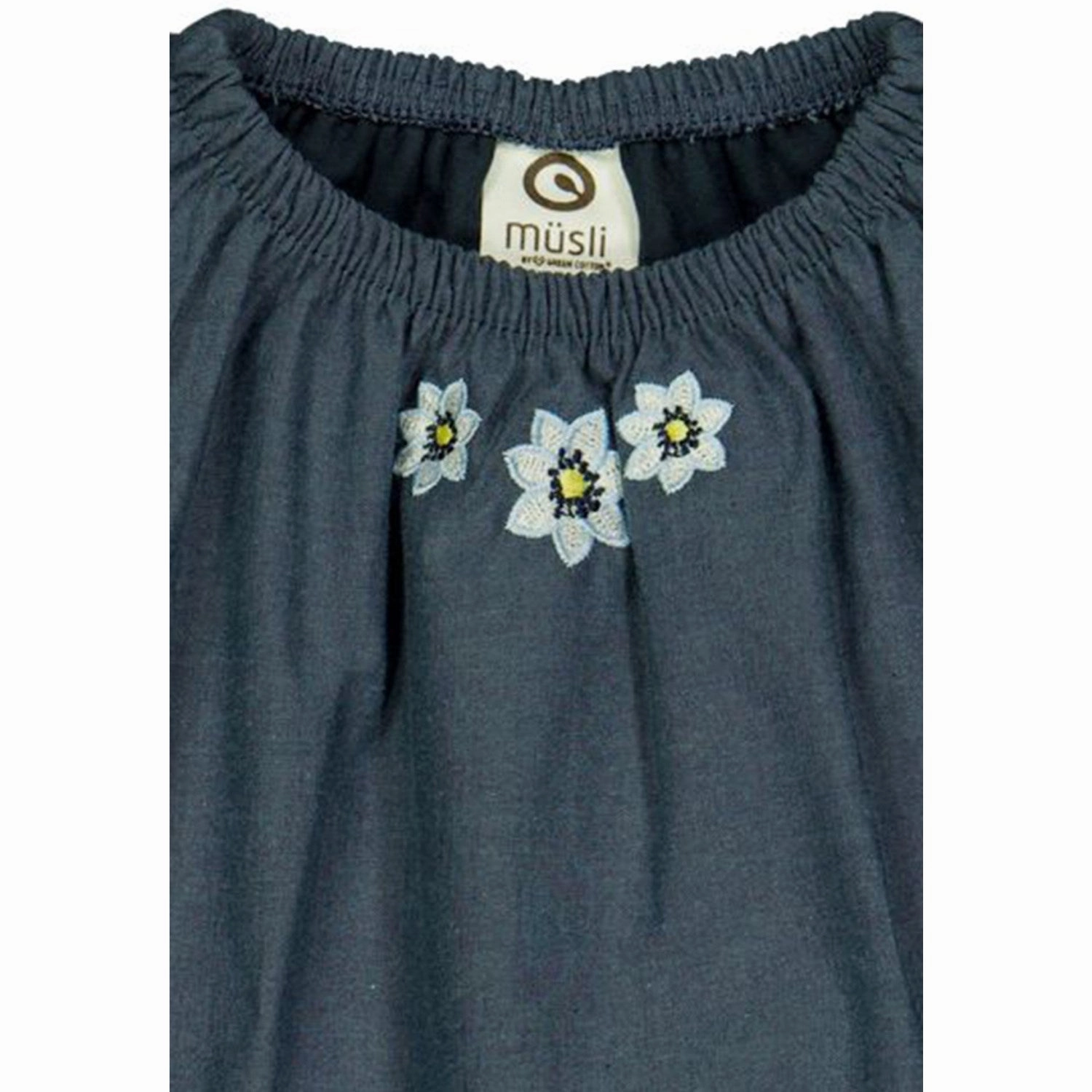 Minimalist-Style Evening Vibe M??sli Chambray Daisy Dress Body