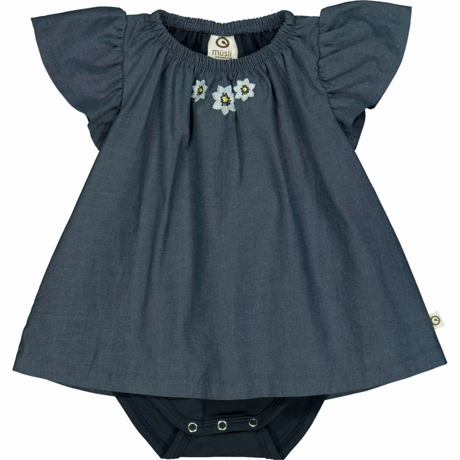 Light And Airy M??sli Chambray Daisy Dress Body