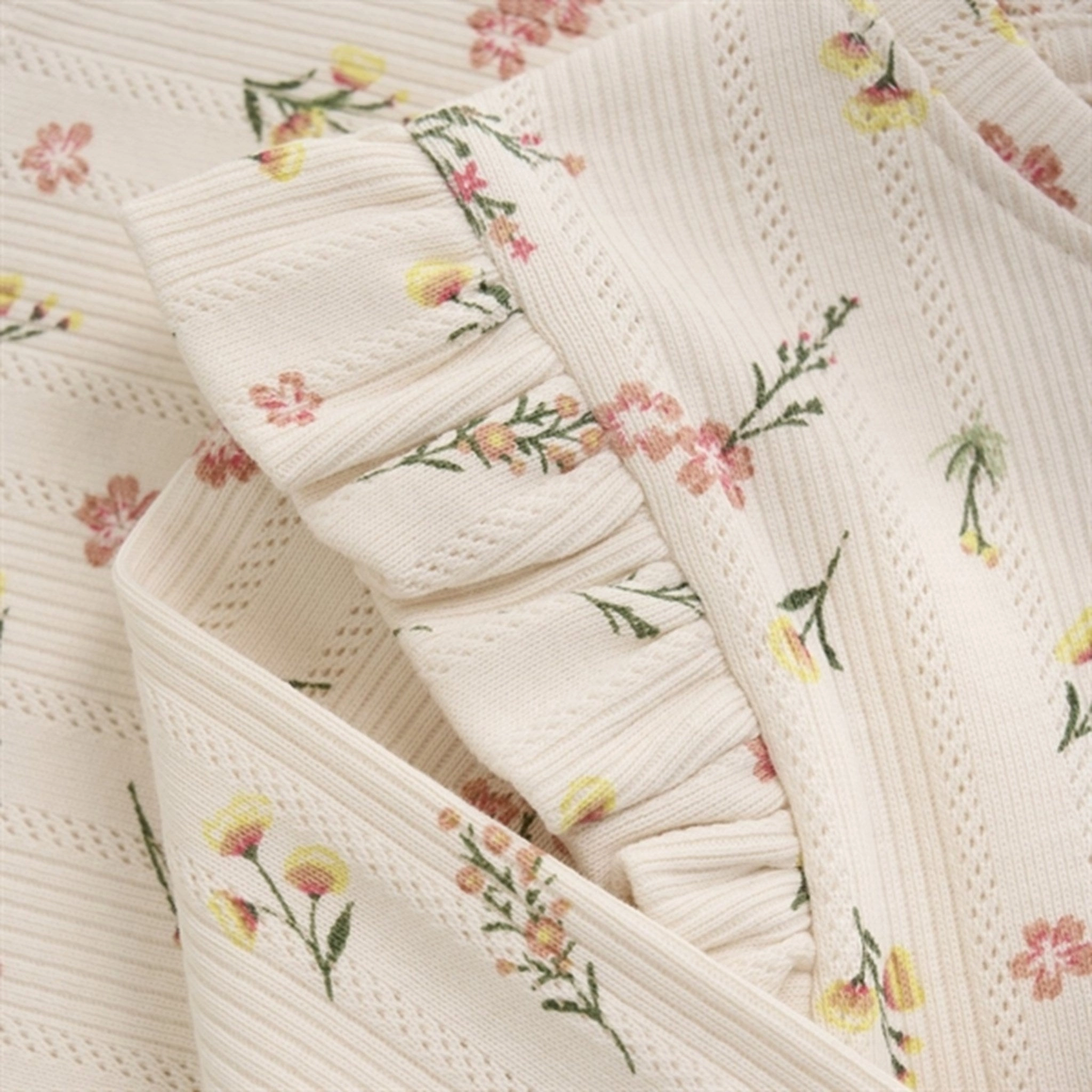 Minymo Pink Champagne Bluse AOP Pointell Cocktail Party