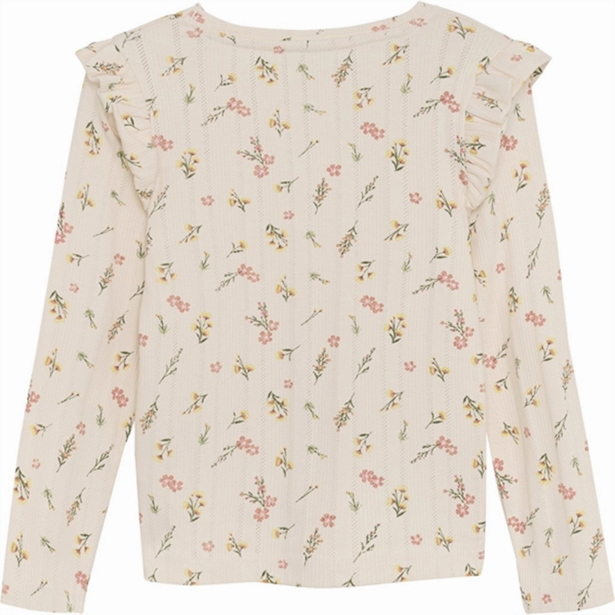 Cooling Mesh Lining Reinforced Elasticity Minymo Pink Champagne Bluse AOP Pointell