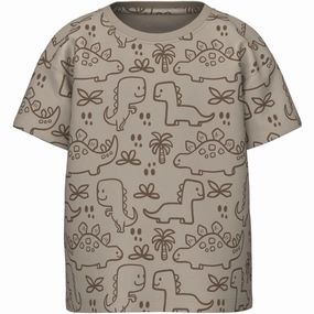 Name It Pure Cashmere Outline Dinosaurs Valther Loose T-Shirt Sleek Style