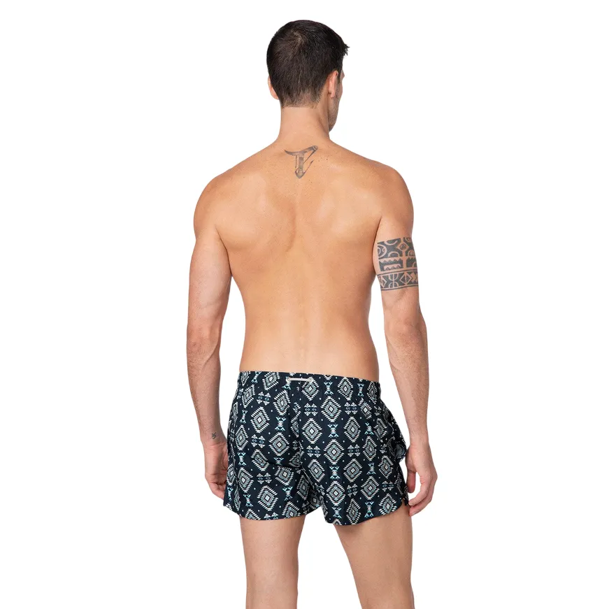 F**K pantaloncino costume mare da uomo M02BA31-X05 fantasia Odor Control Treatment High Density Knit