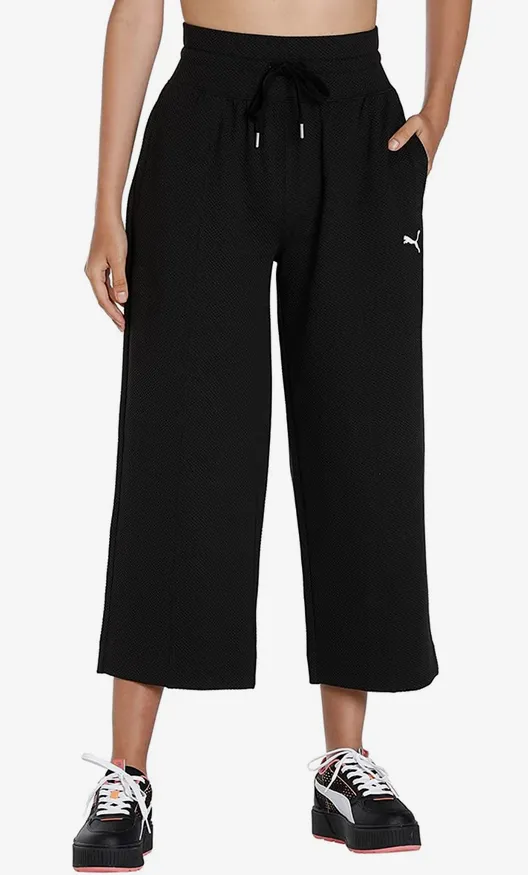 Puma Pantalone sportivo da donna a sigaretta Her Straight 673113-01 nero Bonded Seam Construction Gift